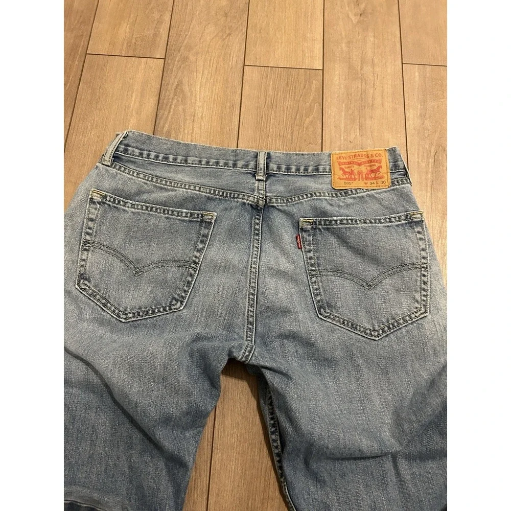 Levi's 505 Men's Cotton Denim Jeans Light Stonewash, Size 34x30